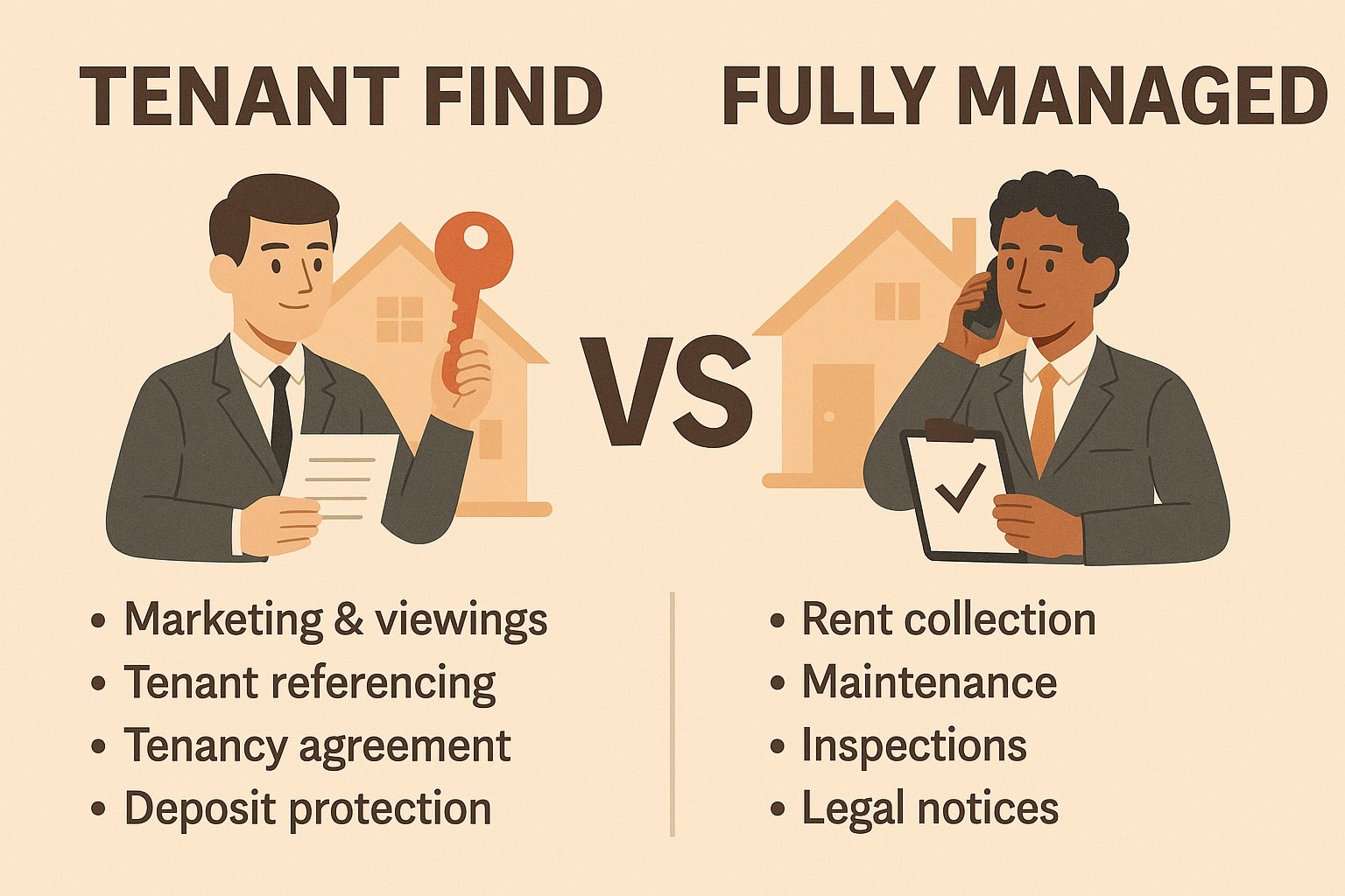 Tenant Find vs Fully Managed Services
